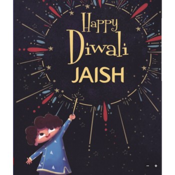 "Happy Diwali 'Boy's Name'...." Personalized Diwali Book