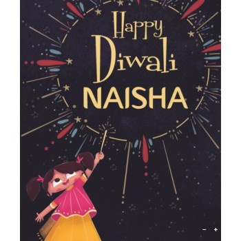 "Happy Diwali 'Girl's Name'...." Personalized Diwali Book