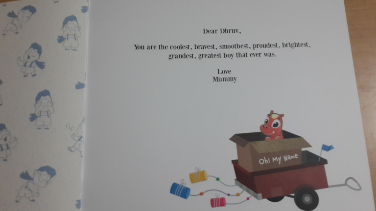 oh my name book dedication